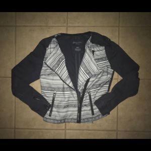 Aeropostale Zip Up Women’s Gray/White Jacket Sz M